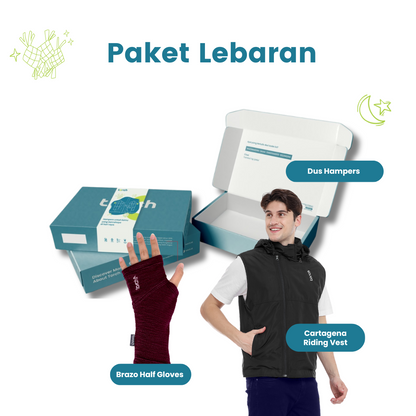 Paket Lebaran - Cartagena Riding Vest + Brazo Half Gloves