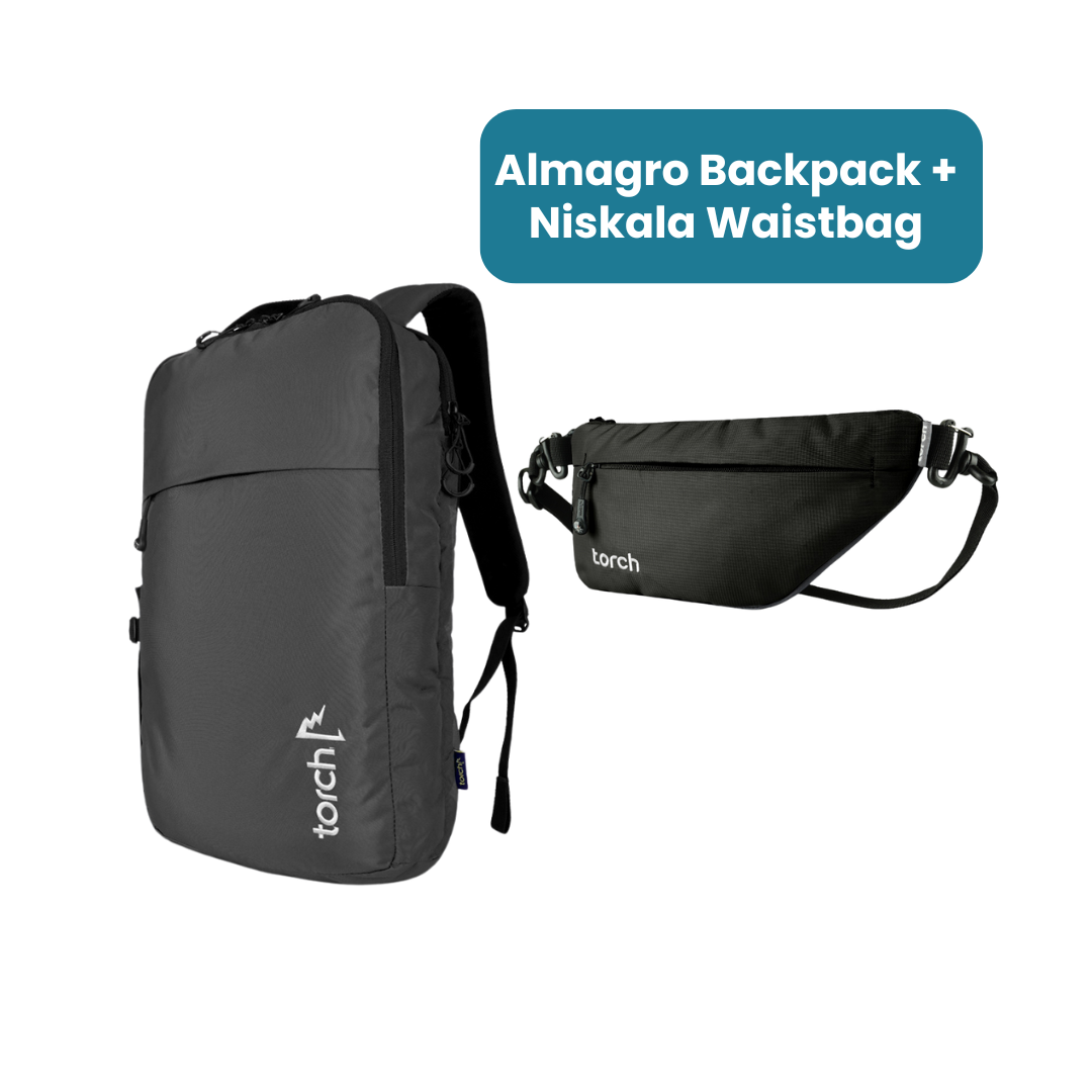 THR - Almagro Backpack + Niskala Waistbag Gratis Jarra Tumber + Paraguas Payung