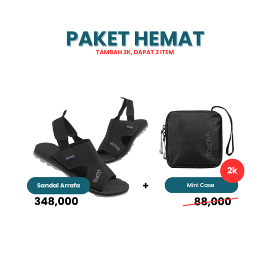 Paket Hemat - Sandal Arrafa Tambah 2k Gratis Mini Case