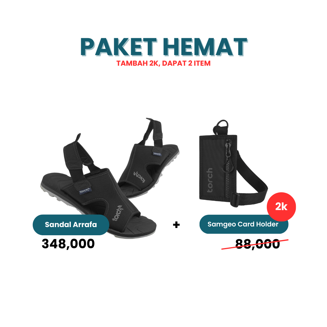 Paket Hemat - Sandal Arrafa Tambah 2k Gratis Samgeo Card Holder
