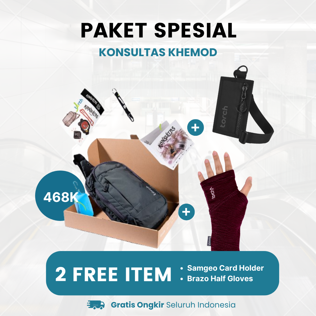 Paket Spesial - Konsultas Khemod Gratis Brazo Half Gloves + Samgeo Card Holder