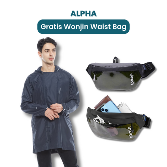 Paket Gratis - Alpha Gaming Coat + Gratis Wonjin Waist Bag