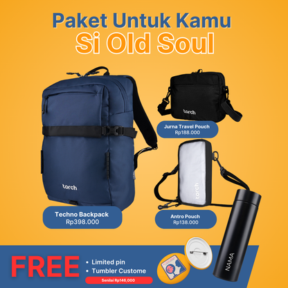 [Paket Si Old Soul] Techno + Jurna + Antro FREE Custom Tumbler + Limited Pin