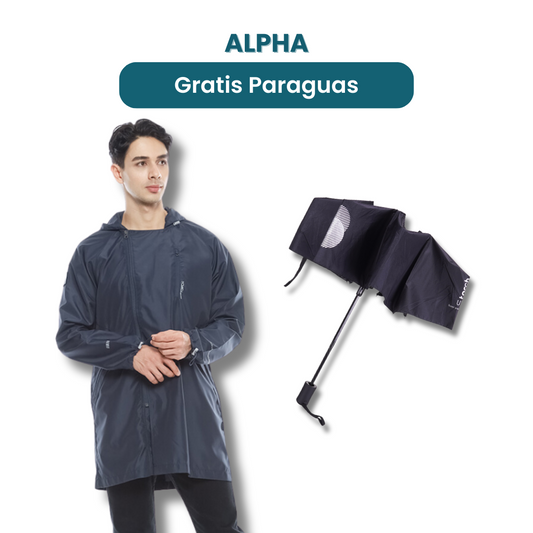 Paket Gratis - Alpha Gaming Coat + Gratis Paraguas Foldable Umbrella