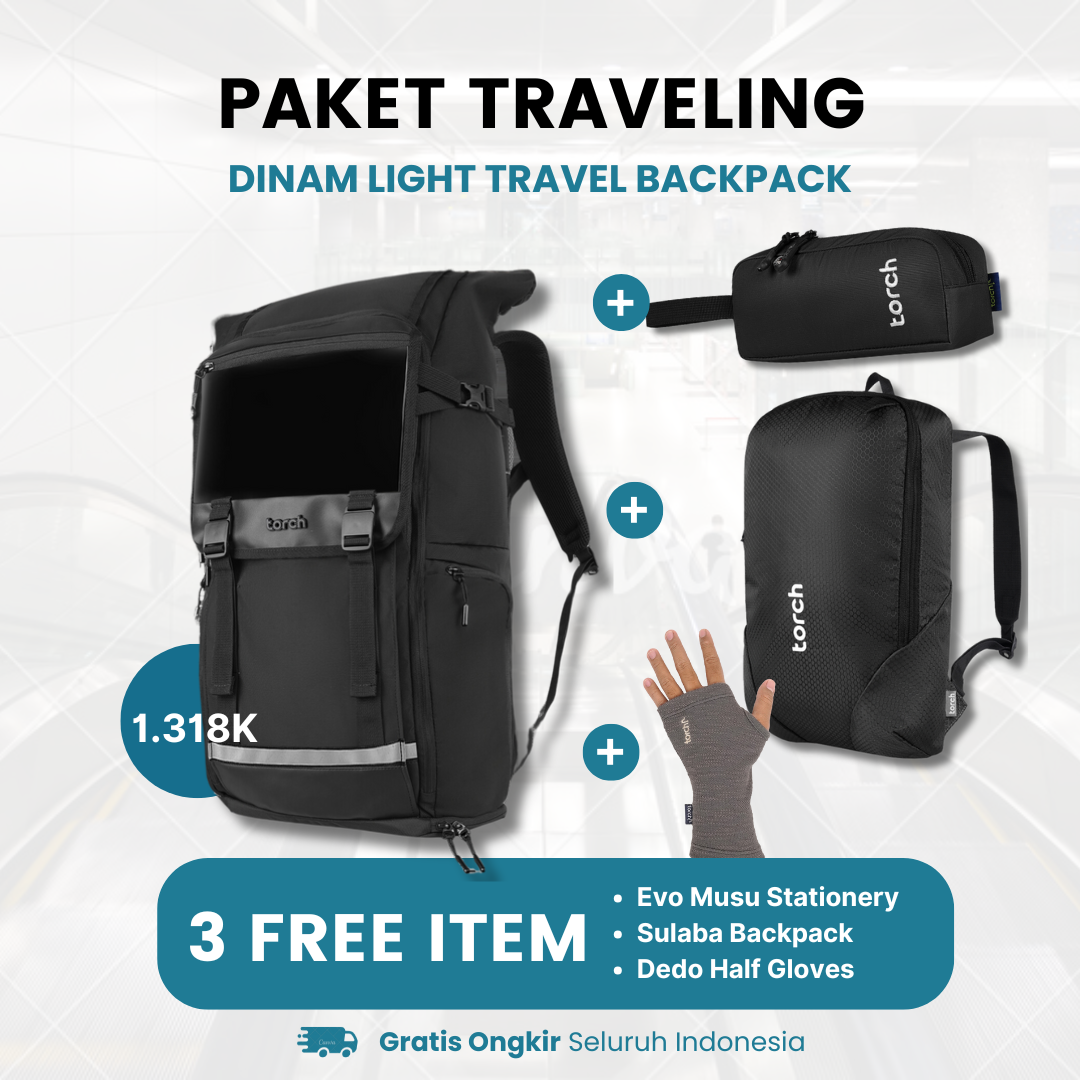 Paket Traveling - Dinam Light Travel Backpack