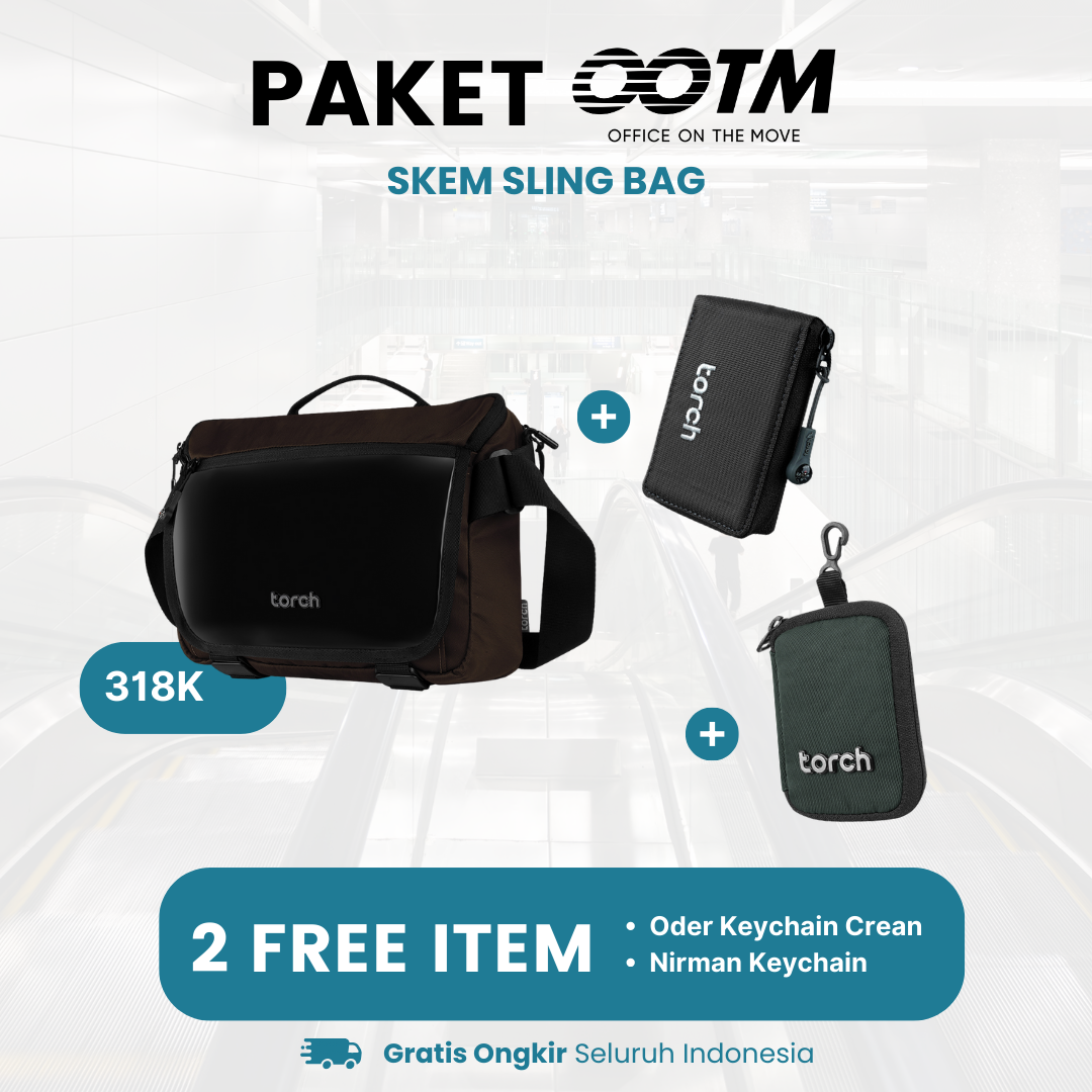 Paket Office On The Move - Skem Sling Bag Gratis Oder Keychain Crean + Nirman Keychain