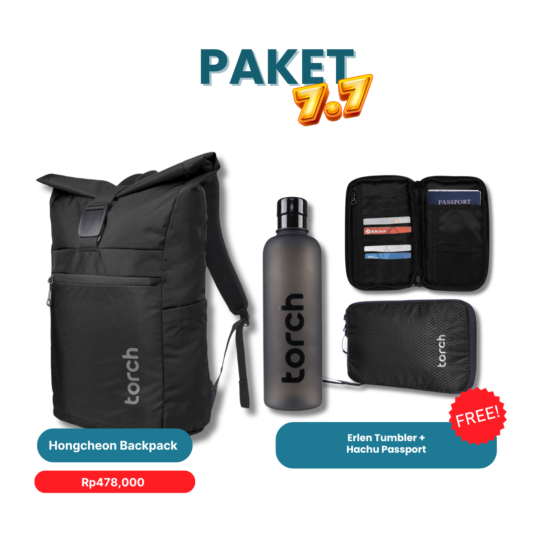 Paket 7.7 - Hongcheon Backpack Gratis Erlen Tumbler + Hachu Passport