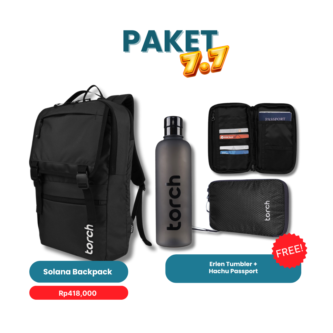 Paket 7.7 - Solana Backpack + Erlen Tumbler + Hachu Passport