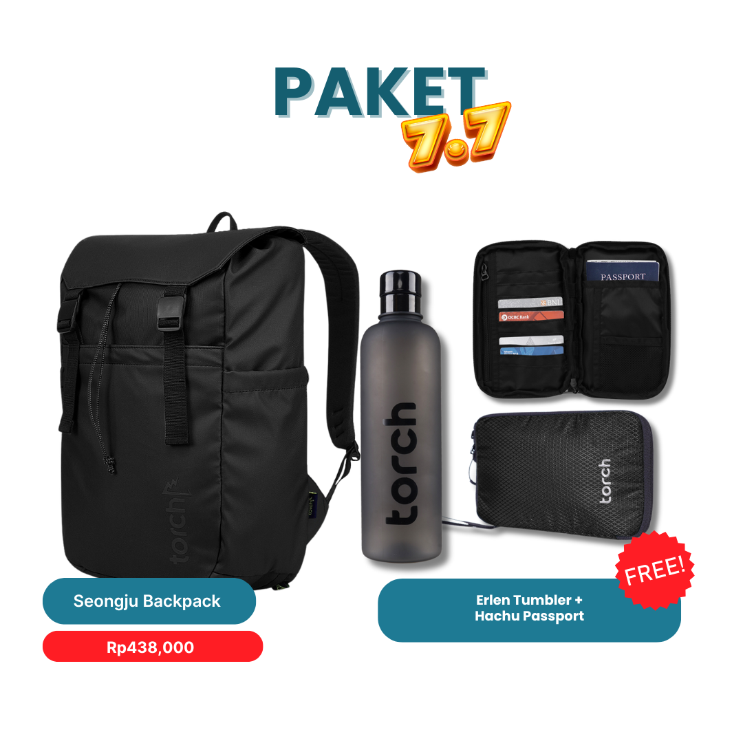 Paket 7.7 - Seongju Backpack Gratis Erlen Tumbler + Hachu Passport