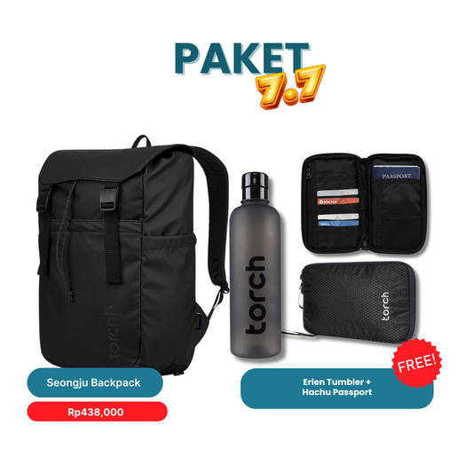 Paket 7.7 - Seongju Backpack Gratis Erlen Tumbler + Hachu Passport