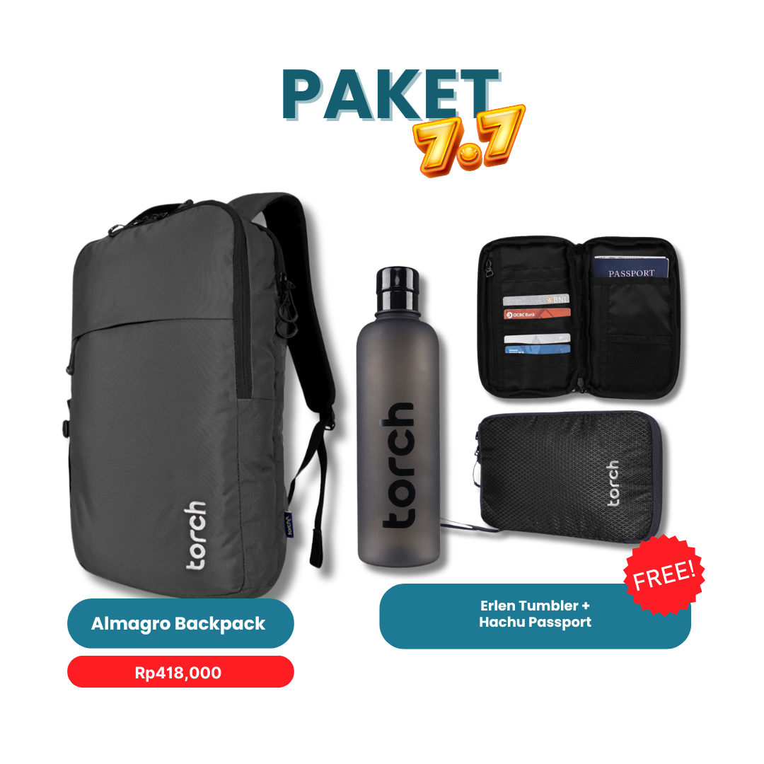 Paket 7.7 - Almagro Backpack Gratis Erlen Tumbler + Hachu Passport