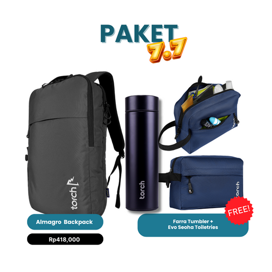 Paket 7.7 - Almagro Backpack Gratis Farra Tumbler + Evo Seoha Toiletries