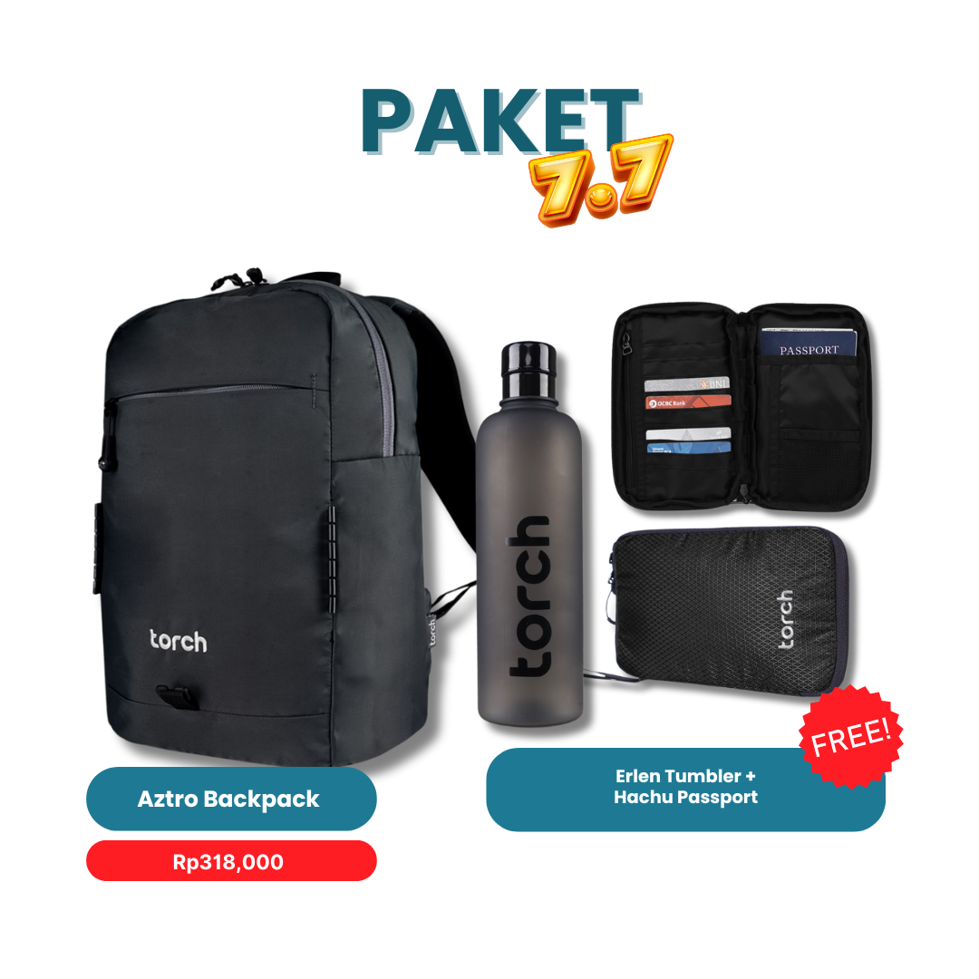 Paket 7.7 - Aztro Tote Backpack Gratis Erlen Tumbler + Hachu Passport