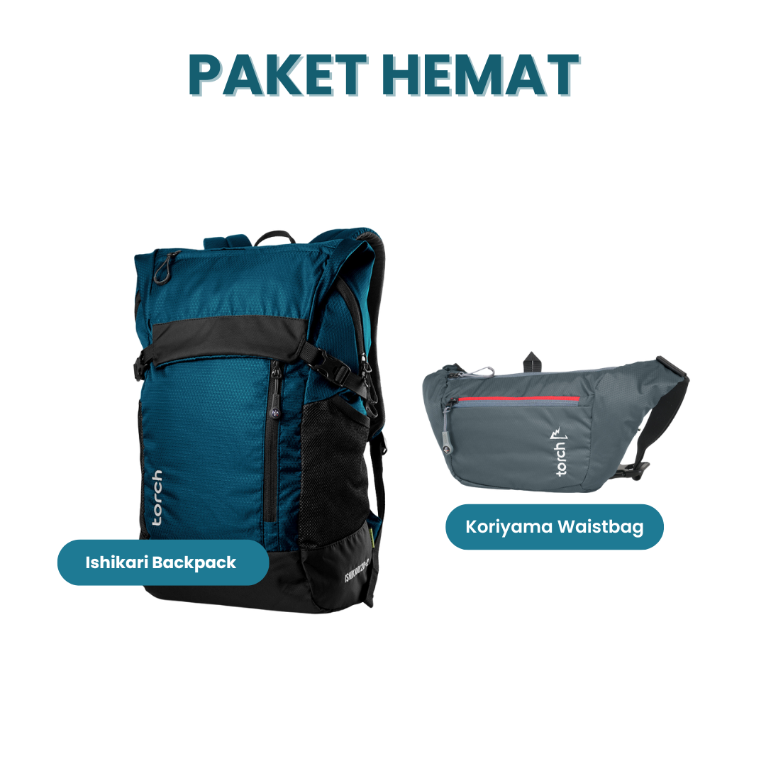 Paket Hemat - Ishikari Backpack + Koriyama Waistbag