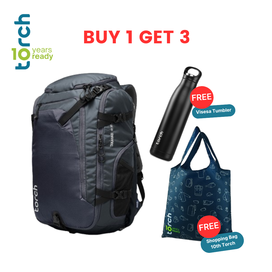 Paket 10th Torch - Takahagi Travel Backpack