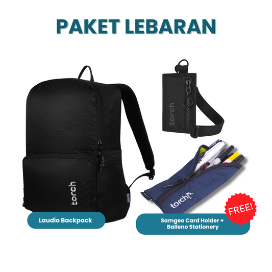 Paket Lebaran - Laudio Backpack Gratis Balleno Stationery + Samgeo Card Holder