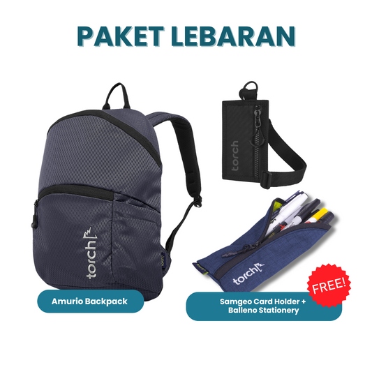 Paket Lebaran - Amurio Backpack Gratis Balleno Stationery + Samgeo Card Holder