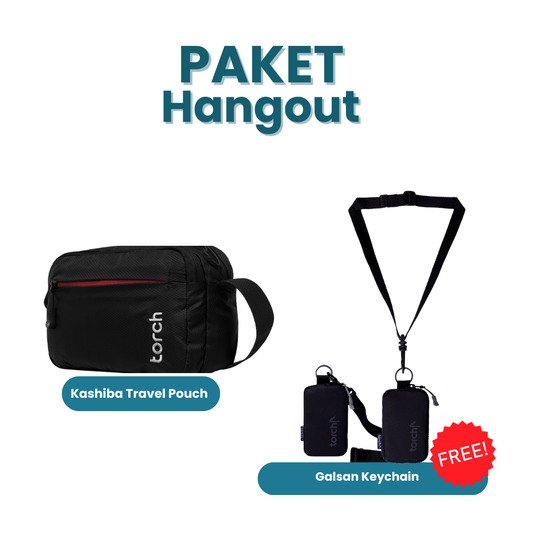 Paket Hangout - Kashiba Travel Pouch Gratis Galsan Keychain