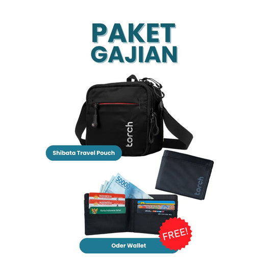 Paket Gajian - Shibata Travel Pouch Gratis Oder Wallet