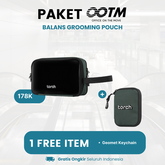 Paket Office On The Move - Balans Grooming Pouch Gratis Geomet Keychain