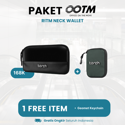 Paket Office On The Move - Ritm Neck Wallet Gratis Geomet Keychain