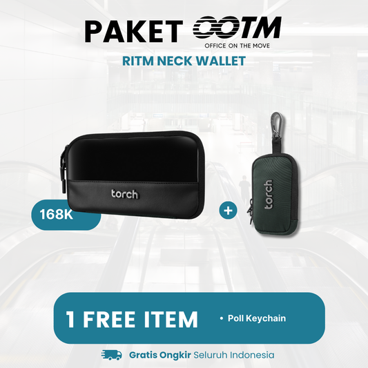 Paket Office On The Move - Ritm Neck Wallet Gratis Poll Keychain