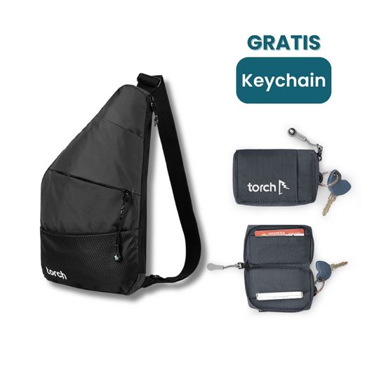 Paket HOLIGOW - Kafi Sling Bag Gratis Keychain