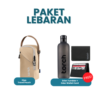 Paket Lebaran - Kipa Travel Pouch Gratis Erlen Tumbler + Oder Wallet Card