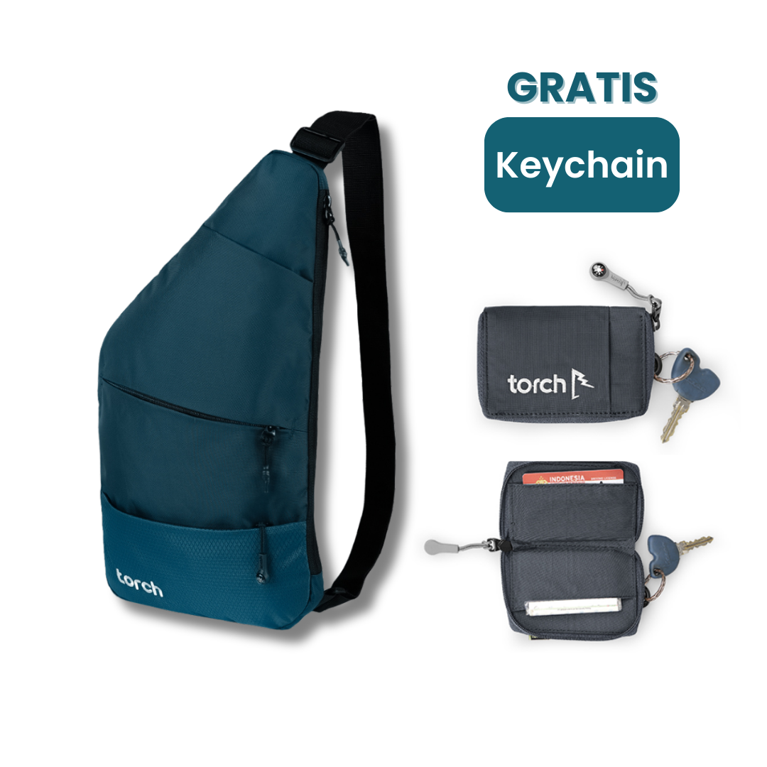 Paket HOLIGOW - Kafa Sling Bag Gratis Keychain
