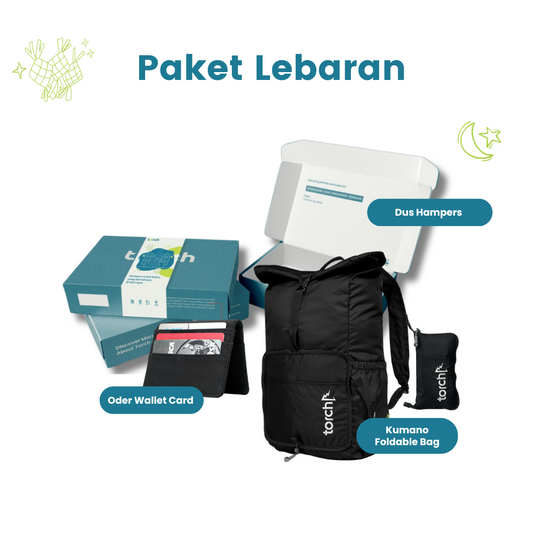 Paket Lebaran - Kumano Foldable Bag + Oder Wallet Card
