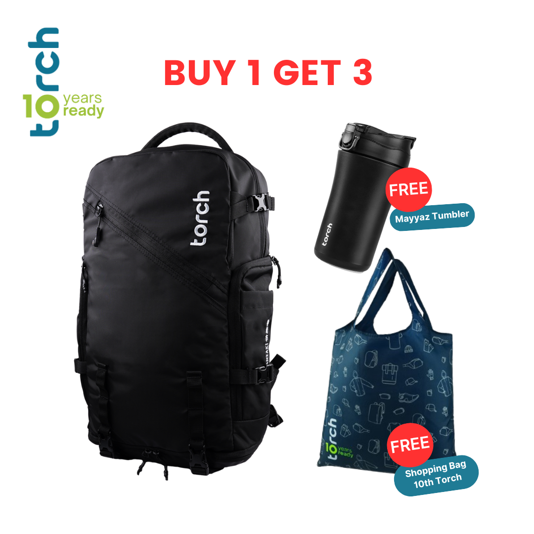 Paket 10th Torch - Kanzaki Light Travel Backpack