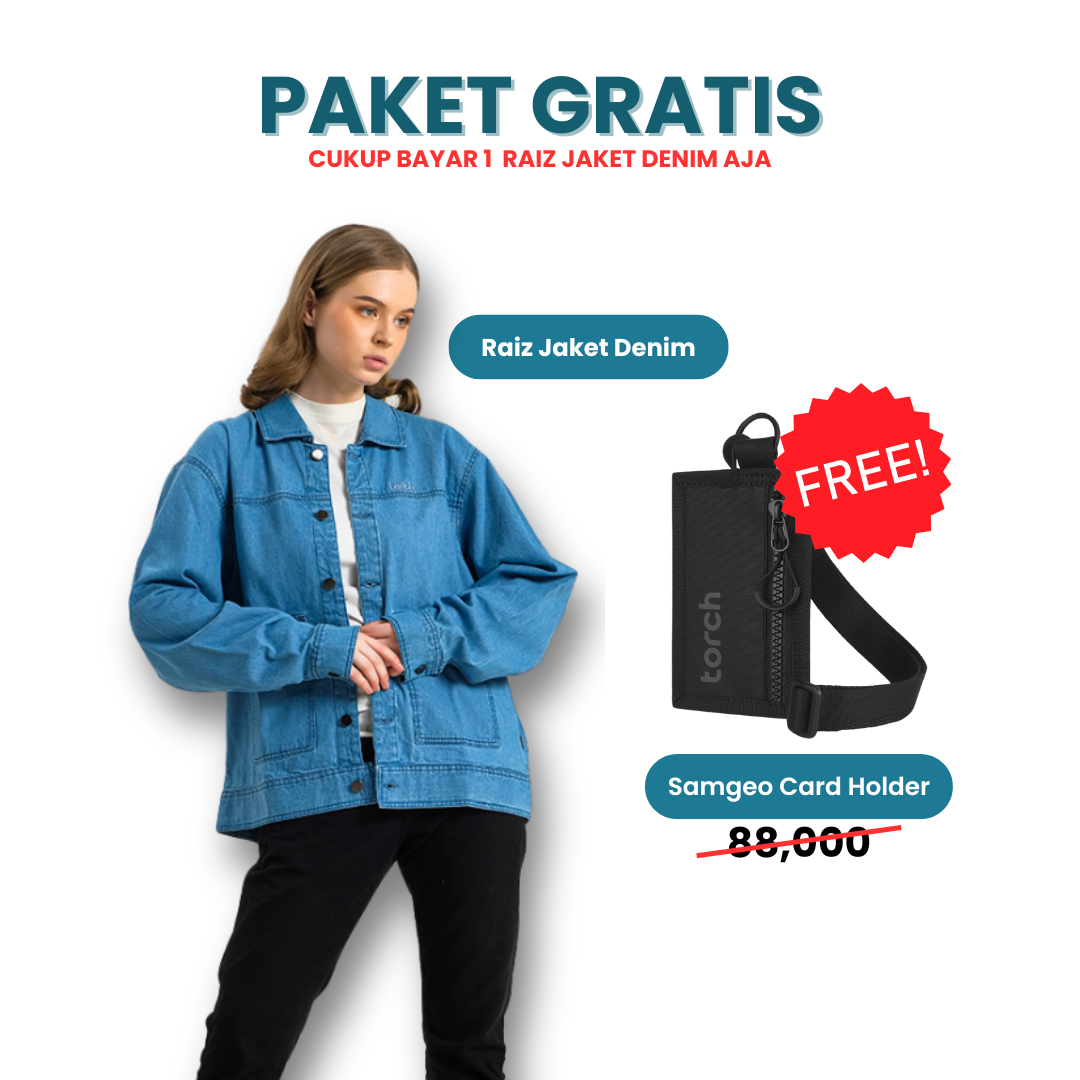 Paket Gratis - Raiz Jaket Denim Gratis Samgeo Card Holder