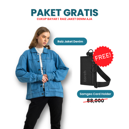 Paket Gratis - Raiz Jaket Denim Gratis Samgeo Card Holder