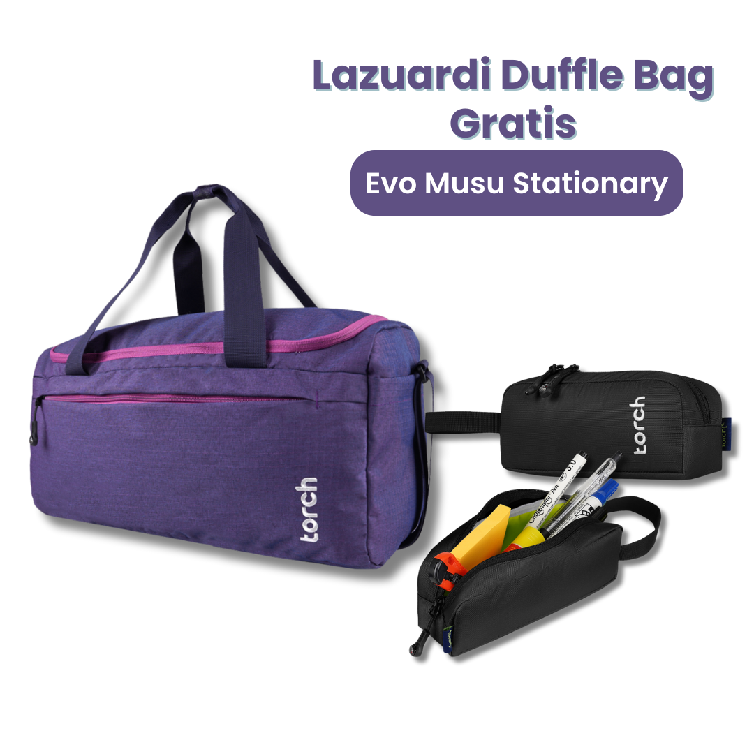 Lazuardi Duffle Bag Gratis Evo Musu Stationery - Paket Spectrum Series