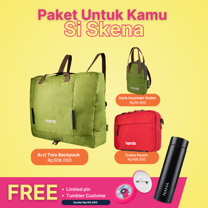 [Paket Si Skena] Arzi + Traine + Earle FREE Custom Tumbler + Limited Pin