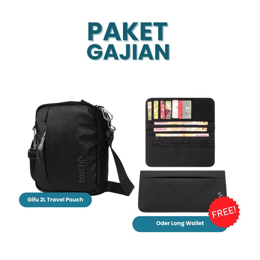 Paket Gajian - Gifu 2L Travel Pouch Gratis Oder Long Wallet