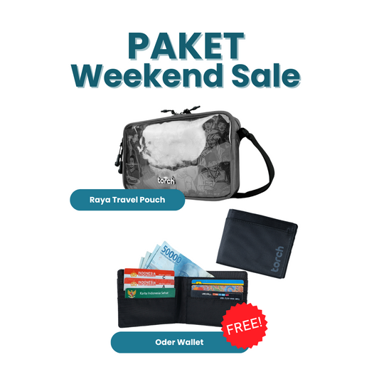 Paket Weekend Sale - Raya Travel Pouch Gratis Oder Wallet