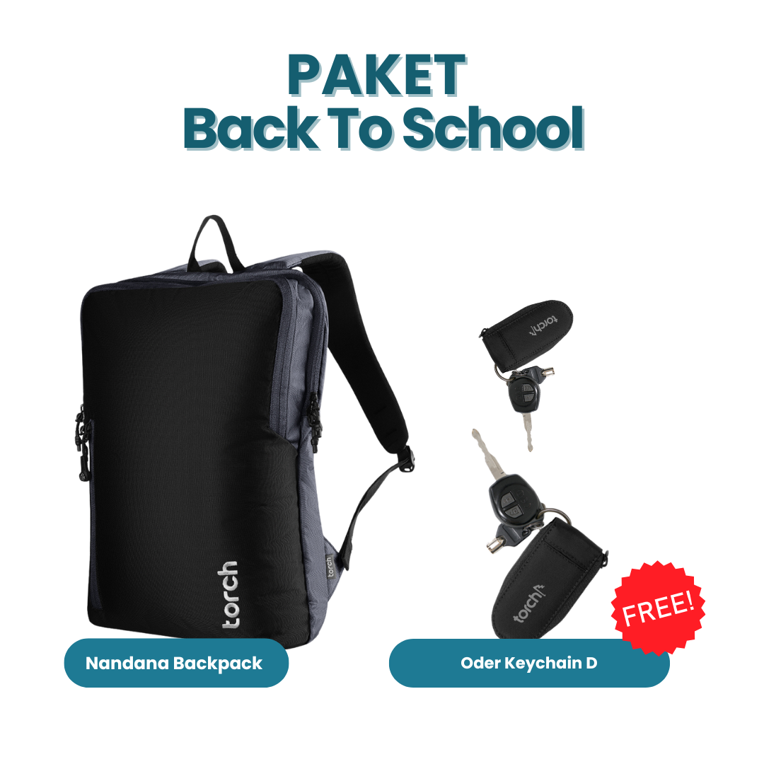 Paket Back To School - Nandana Backpack Gratis Oder Keychain D