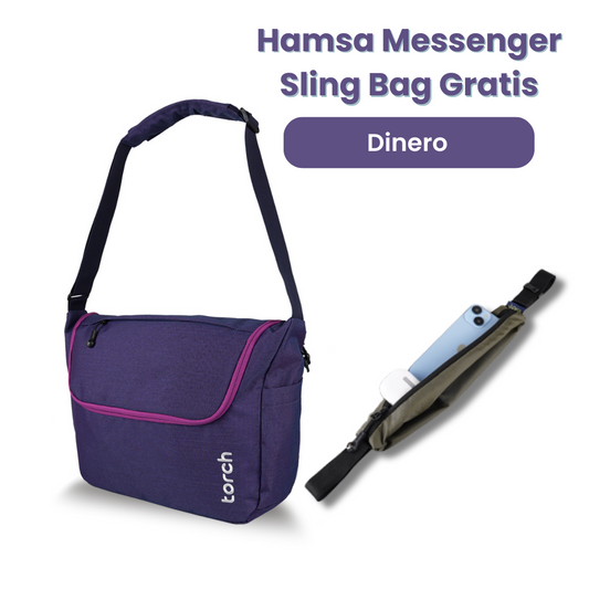 Hamsa Messenger Sling Bag Gratis Dinero - Paket Spectrum Series