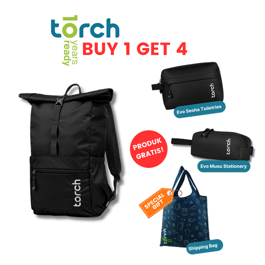 Paket 10th Torch - Kashiwa Foldable Backpack