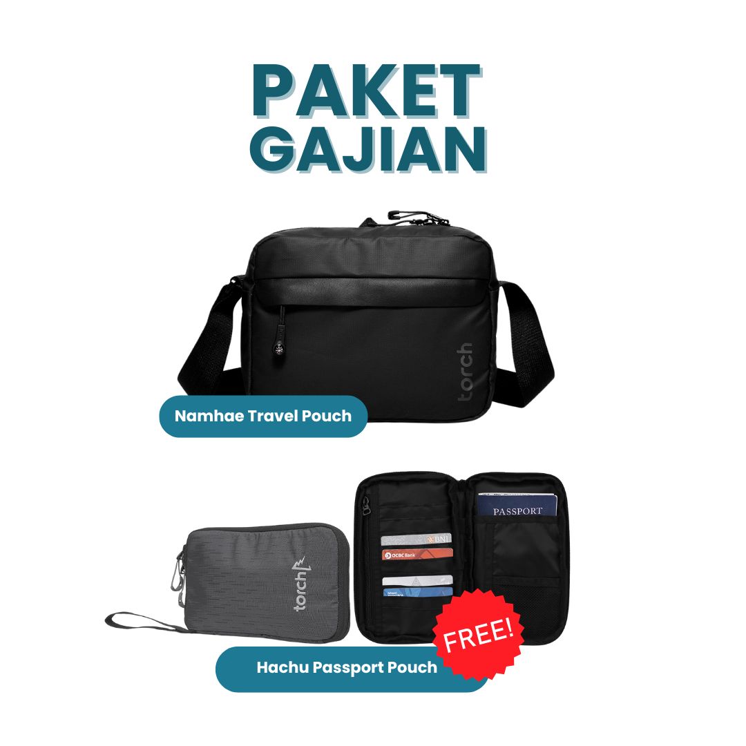 Paket Gajian - Namhae 2L Travel Pouch Gratis Hachu Passport Pouch