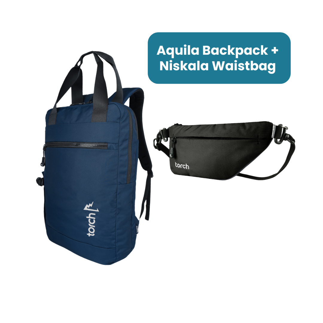 THR - Aquila Backpack + Niskala Waistbag Gratis Jarra Tumber + Paraguas Payung