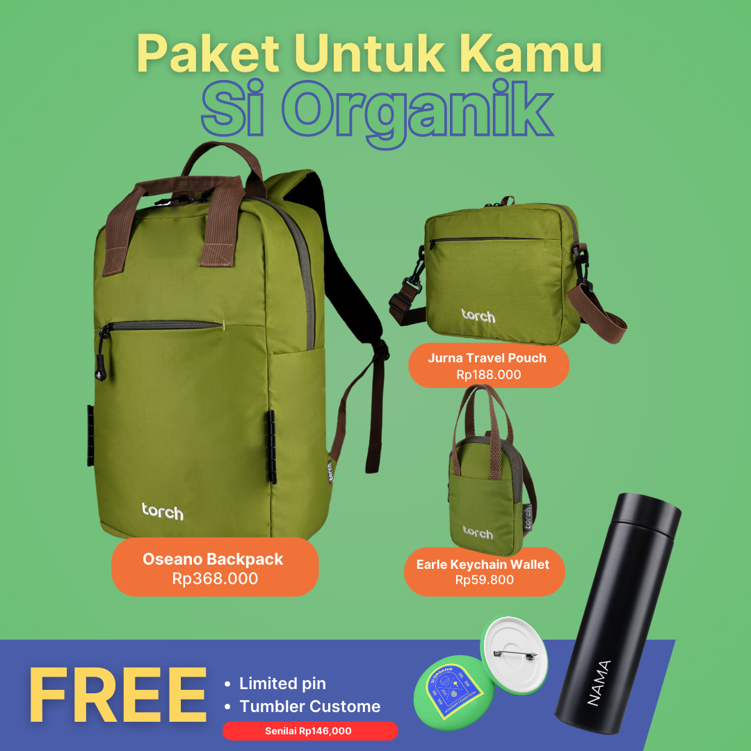 [Paket Si Organik] Oseano + Jurna  + Earle FREE Custom Tumbler + Limited Pin