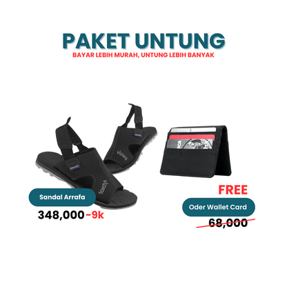 Paket Untung - Sandal Arrafa Gratis Oder Wallet Card