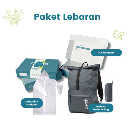 Paket Lebaran - Kashiwa Foldable Bag + Gabardina Jas Hujan