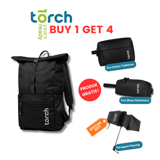 Paket 10th Torch - Kashiwa Foldable Backpack