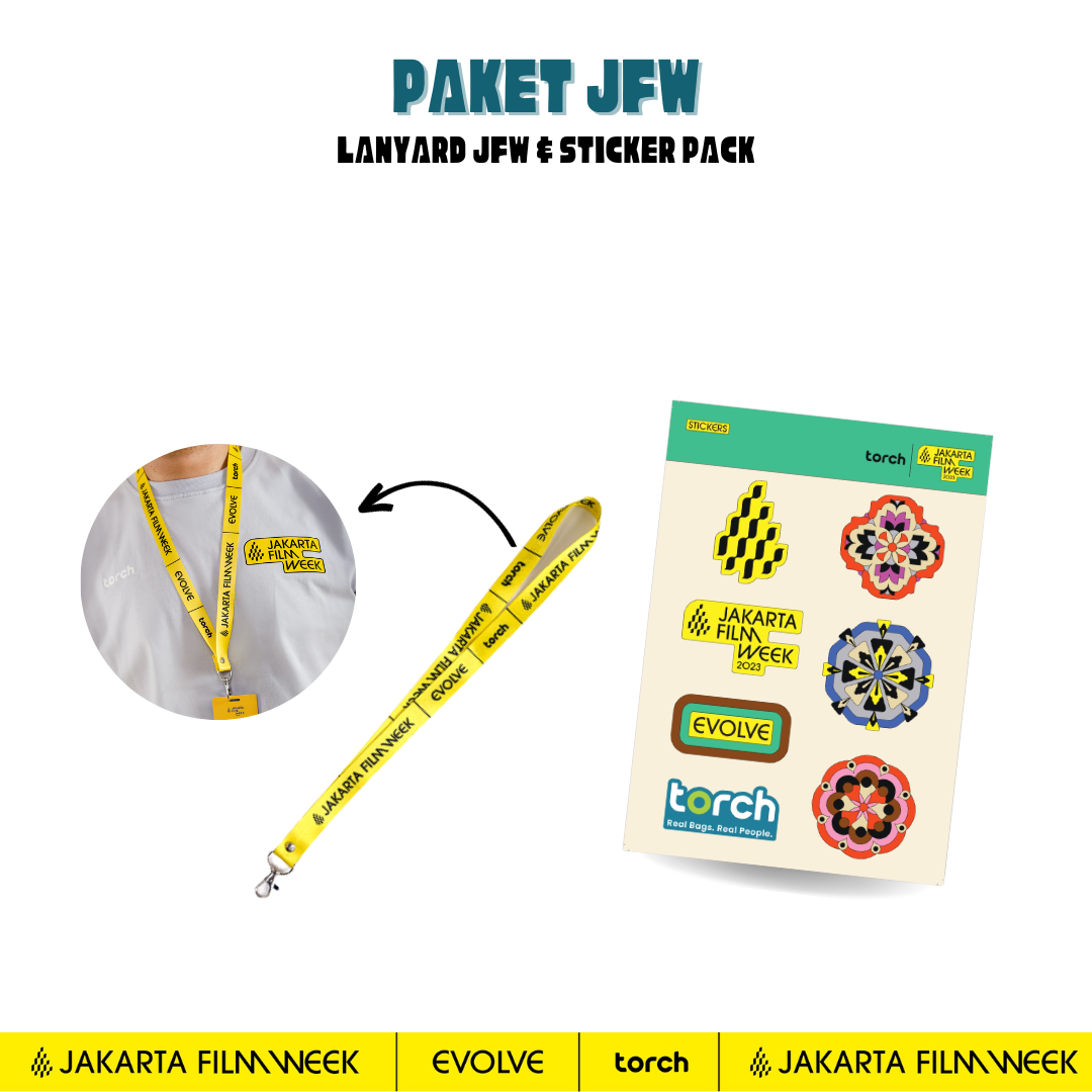 Paket Jakarta Film Week Evolve Lanyard & Sticker Pack