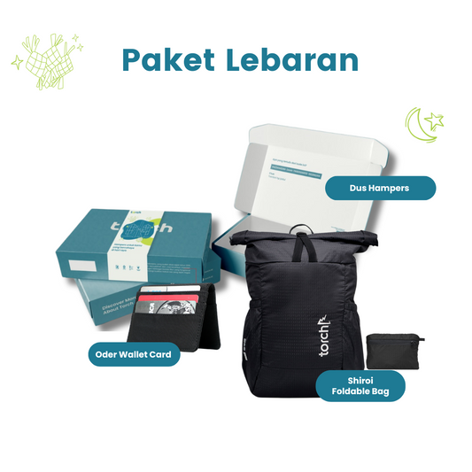 Paket Lebaran - Shiroi Foldable Bag + Oder Wallet Card