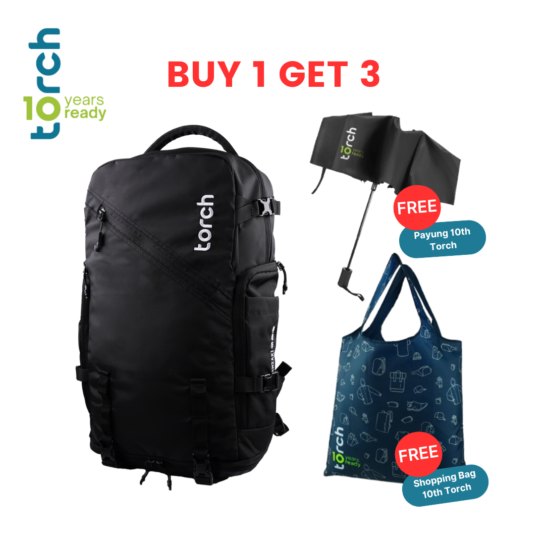 Paket 10th Torch - Kanzaki Light Travel Backpack