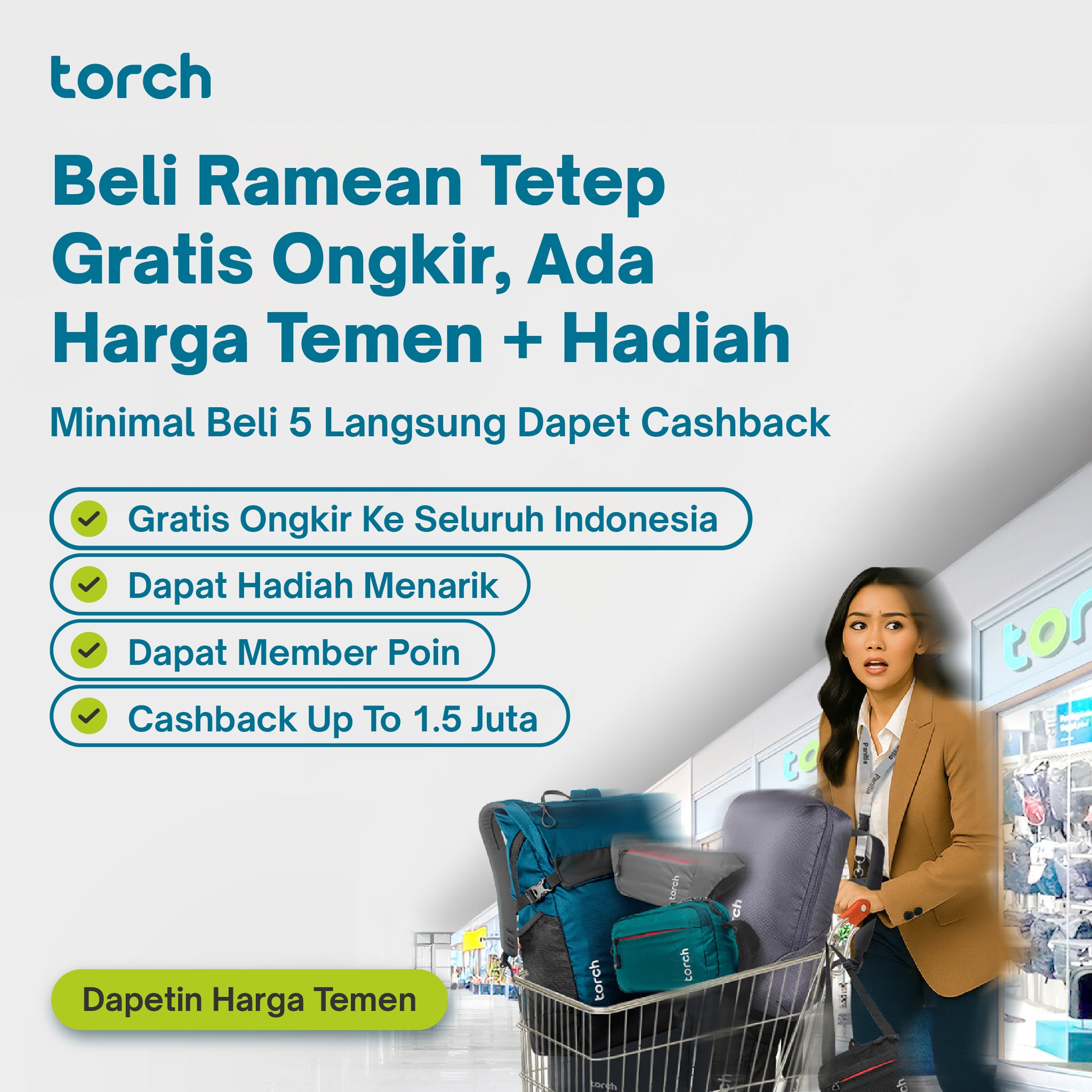 Ishikari Tas Ransel Torch 20L + 2L